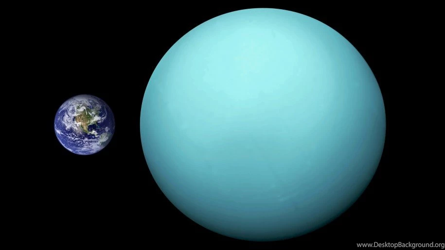 Uranus, Earth Size Comparison : Wallpapers13.com