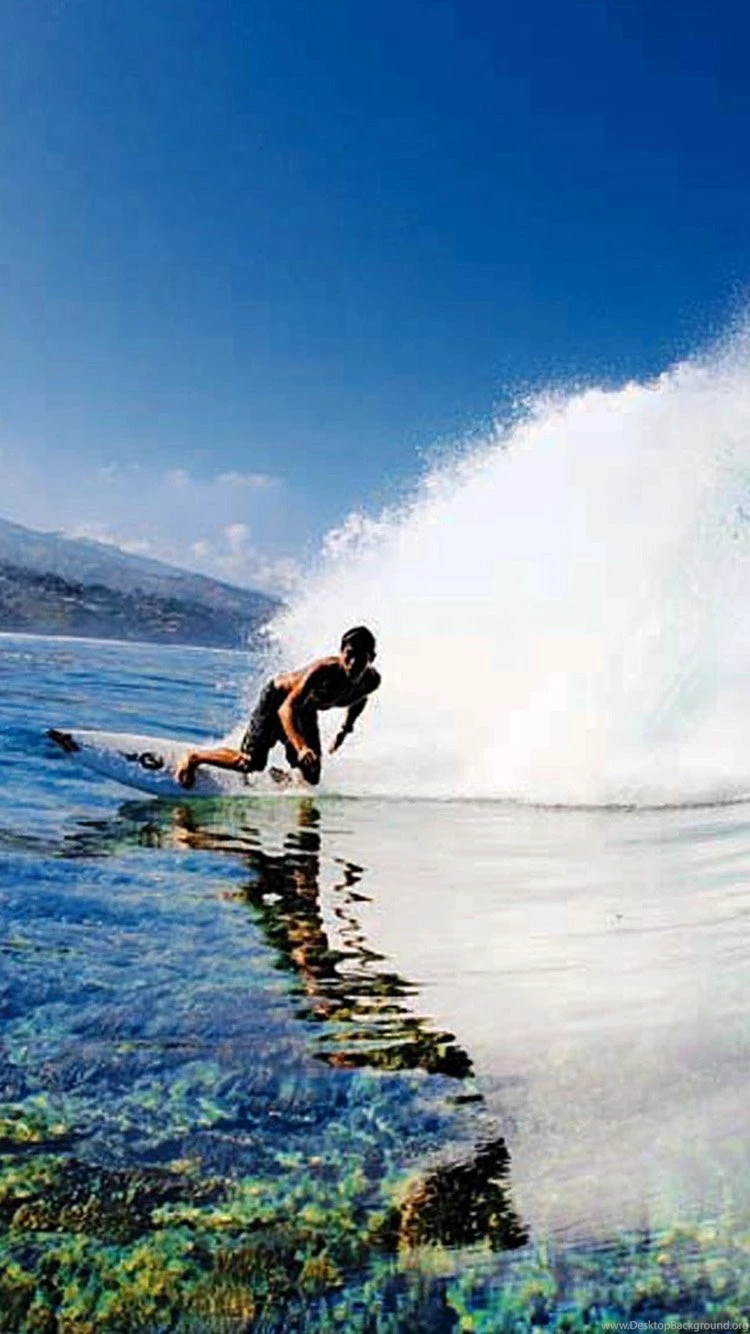 Tahiti Beach Surf iPhone 6 Wallpapers