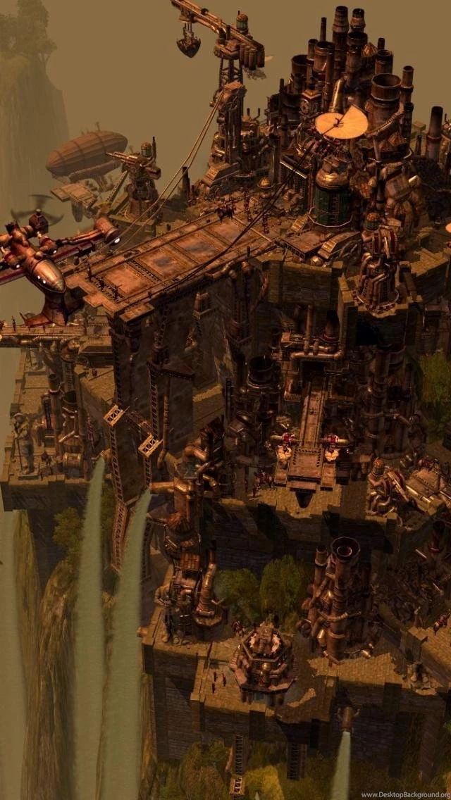 SuperHD.pics: Fantasy Art Steampunk Technics Desktop Bakcgrounds