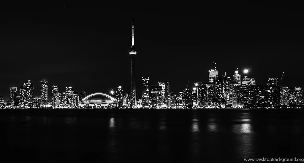 DeviantArt: More Like Toronto At Night Black And White Edit By ...