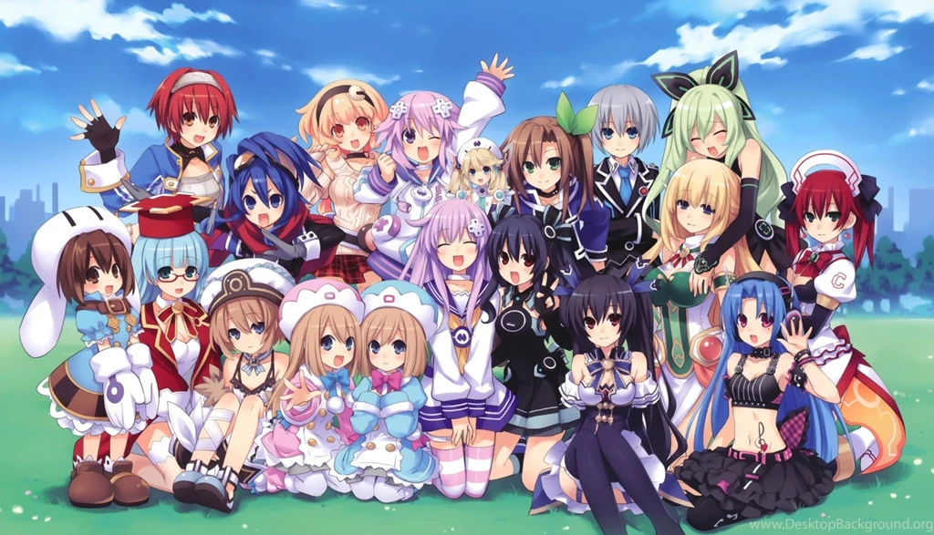 Cave, Dress, Long Hair, Mina, Short Hair, Game Cg, Neptune ...