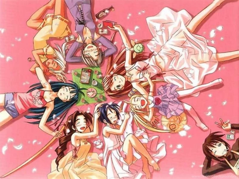 Love Hina Group WallLove Hina Wallpapers