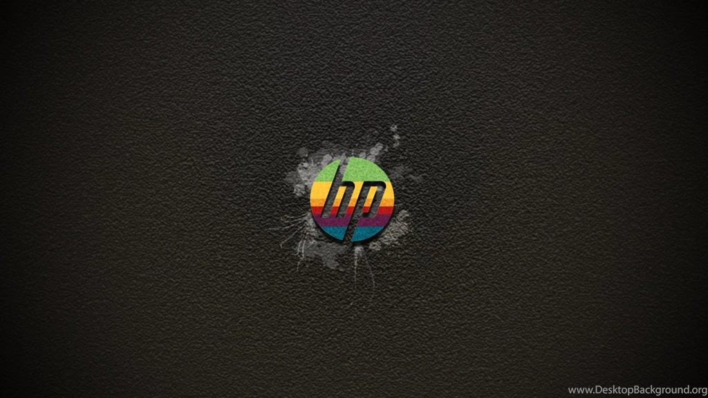 1366x768 HP Color Logo Desktop PC And Mac Wallpapers