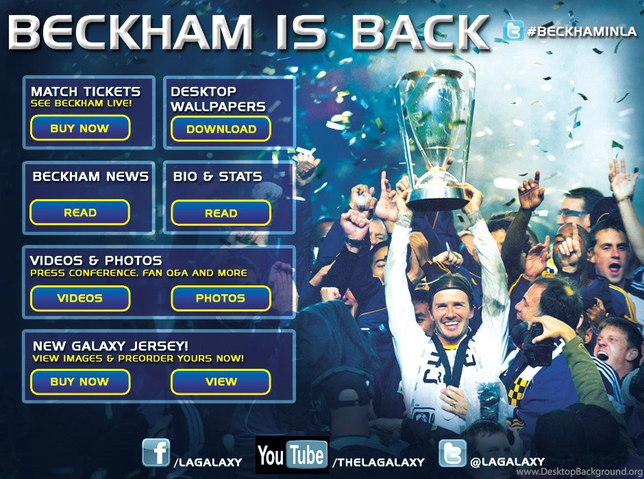 David Beckham Re signs With LA Galaxy