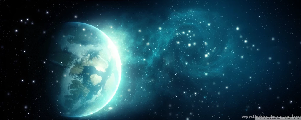 Blue Galaxy HD Desktop Wallpapers : High Definition : Fullscreen ...