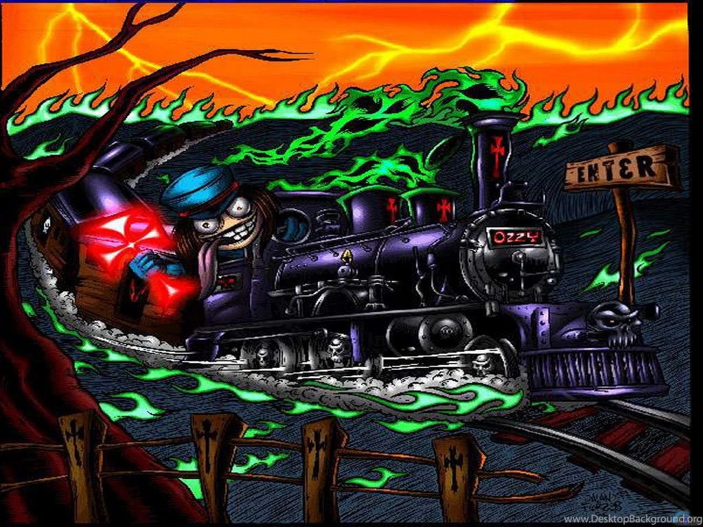 Wallpapers Train, Ozzy Osbourne, Ozzy Osbourne On Train.