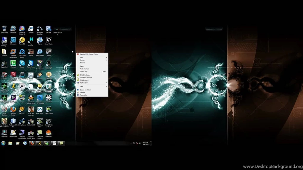 Dual Monitor Desktop How To Get The Wallpapers Working YouTube