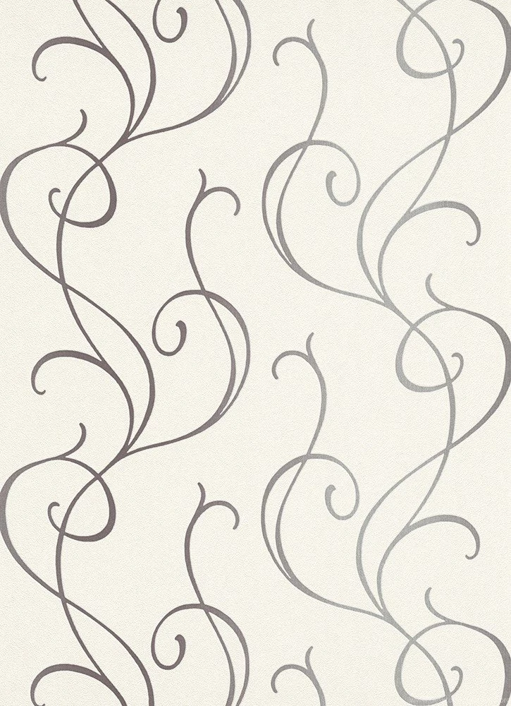Non woven Wallpapers Vines Creamwhite Grey Wallpapers Erismann ...