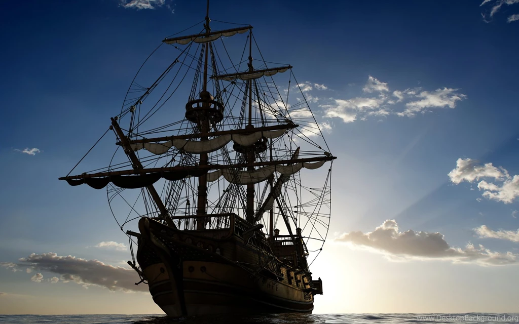 Sailboat Sea Clouds The Sky The Frigate Wallpapers