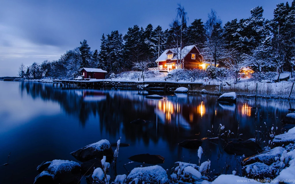 Winter Night Desktop Wallpapers For Widescreen Wallpapers Nekeran.com