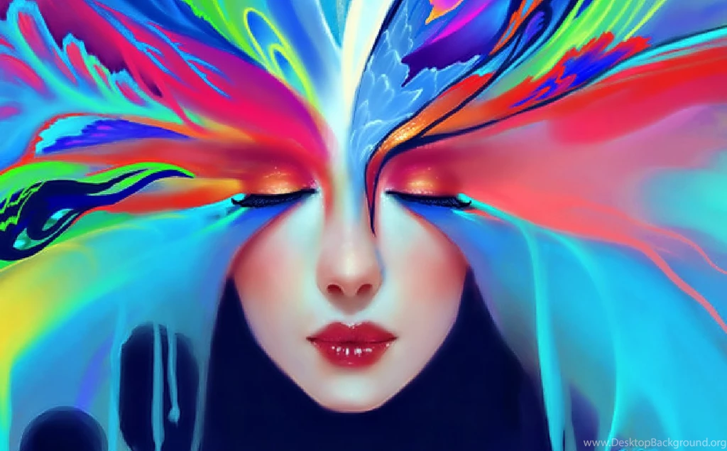 Rainbow Flower Computer Wallpapers, Desktop Backgrounds