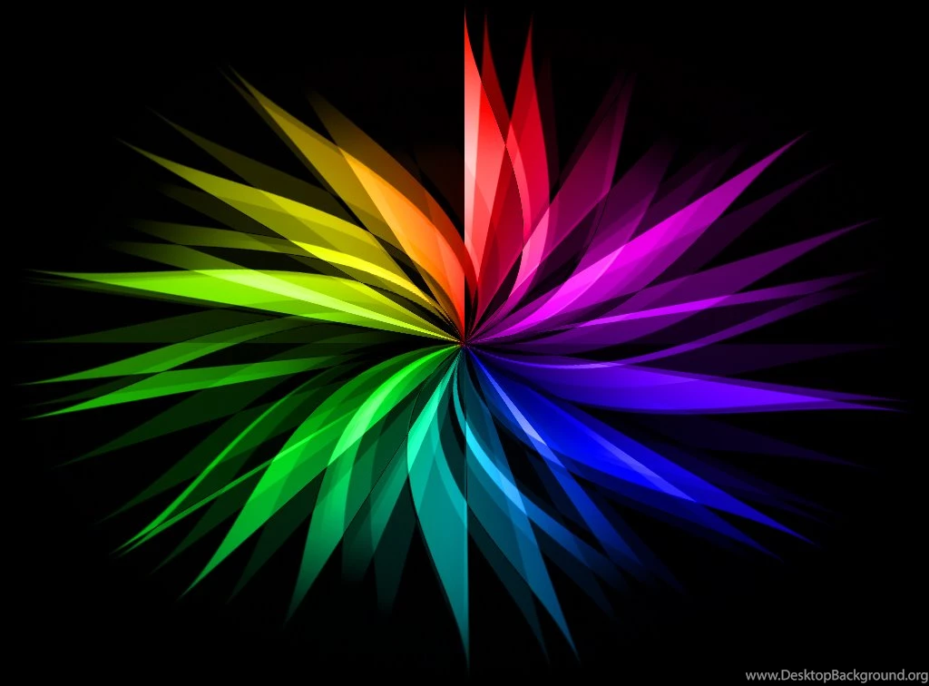 Pretty Rainbow Flower Typta.com