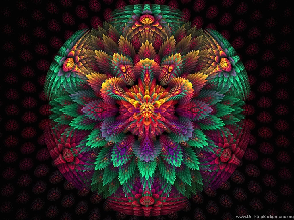 Spiky Rainbow Flower Globe By Wolfepaw On DeviantArt