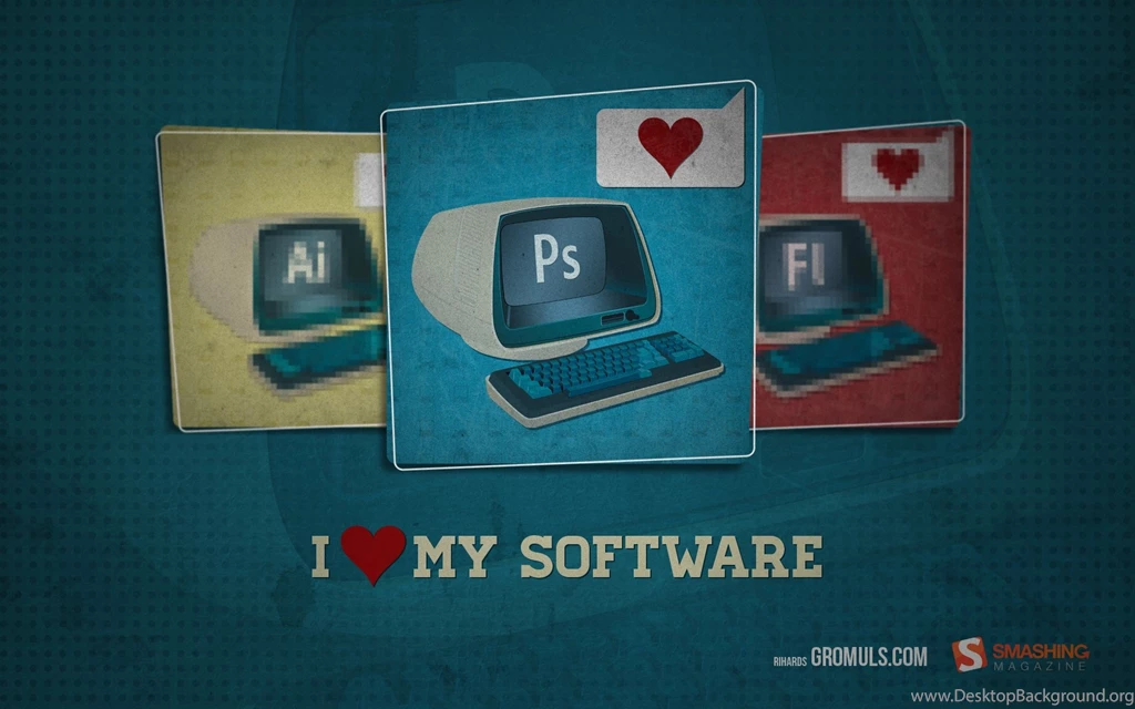 I Love My Software Wallpapers ⋆ Beedigital, Cool Stuff, Cool Games!