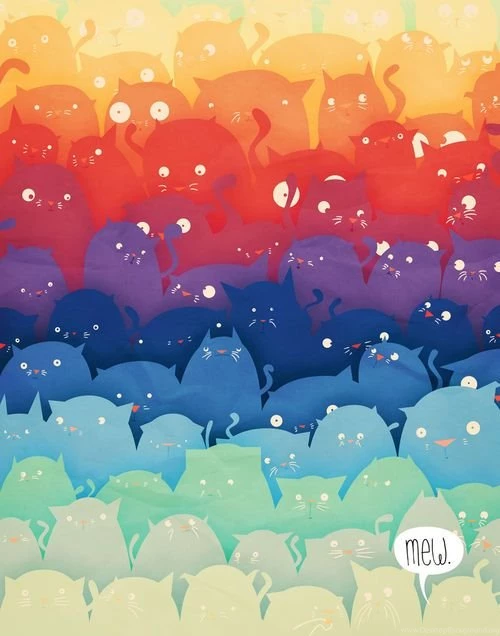 Rainbow Cats ★ iPhone Wallpapers