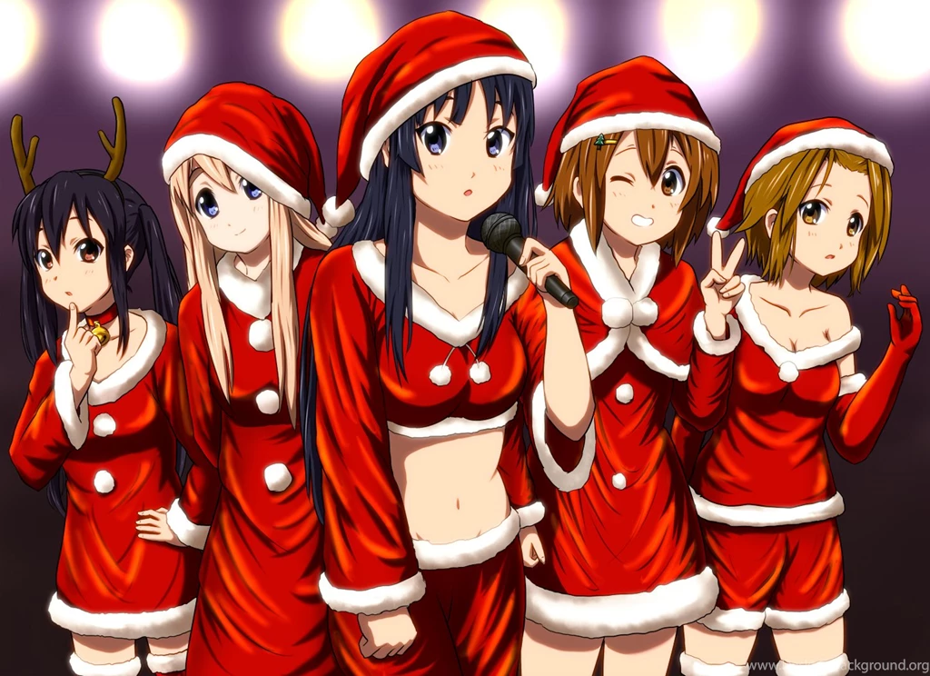 Merry Christmas Anime Singer Girls HD Wallpapers StylishHDWallpapers