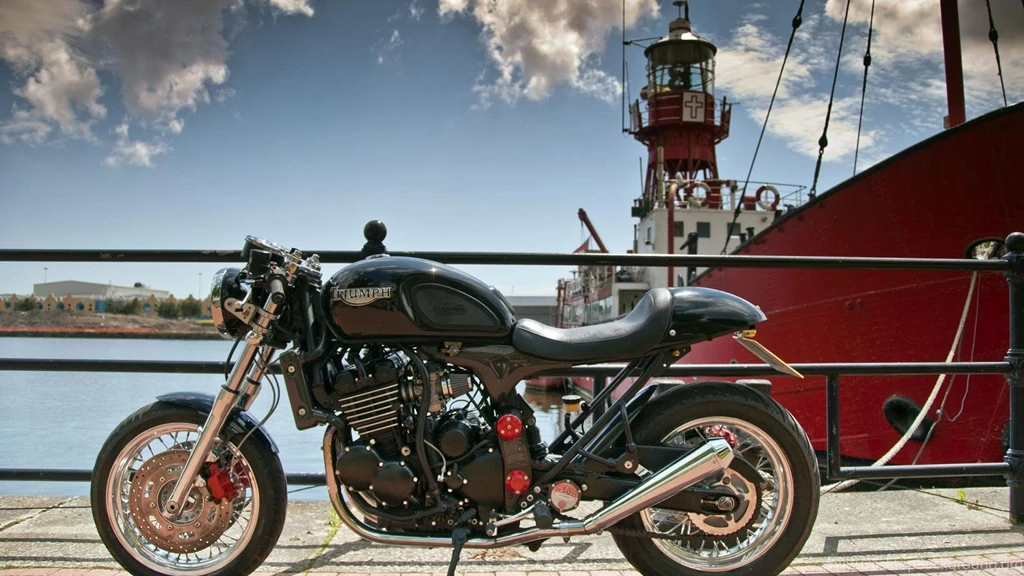 Wallpapers Triumph Bonneville Thunderbird Cafe Racer 1920x1080 ...