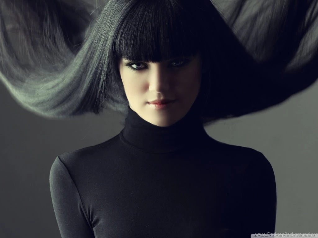 Brunette With Fringe Hairstyle HD Desktop Wallpapers : Widescreen ...