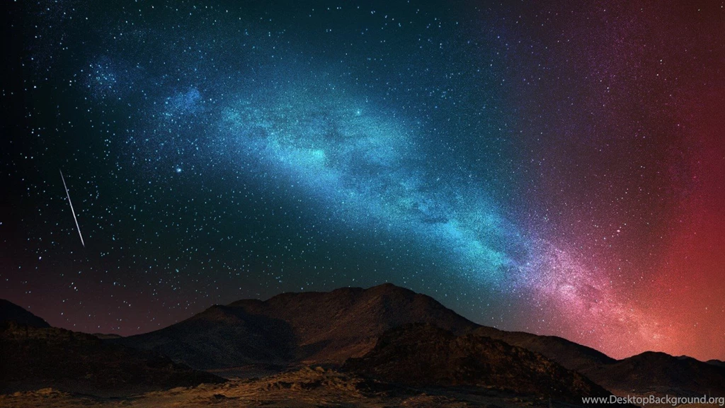 Download Starry Night Over The Desert HD Wallpapers For 1366 X 768 ...