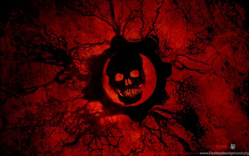 Gears Of War Red Skull Wallpapers