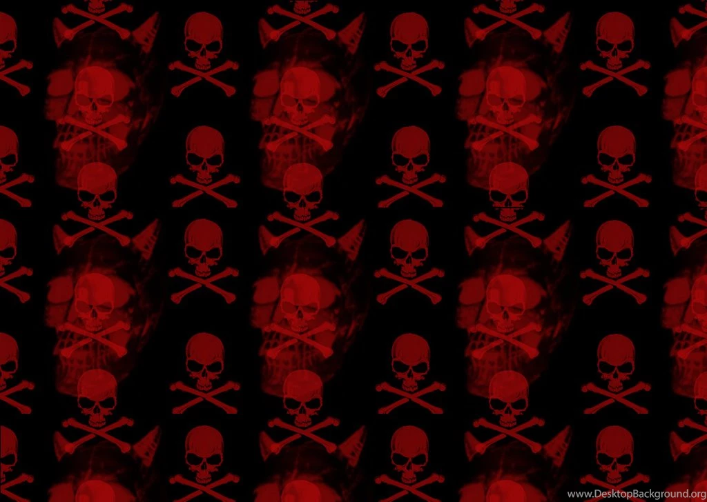 Red skull danger sign Kaneva Pattern