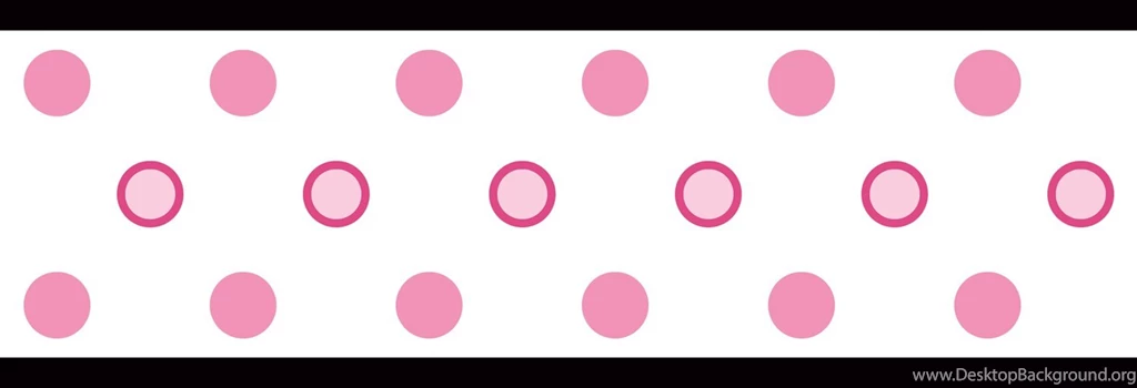 Pink White And Black Polka Dot Peel And Stick Wallpapers Border ...