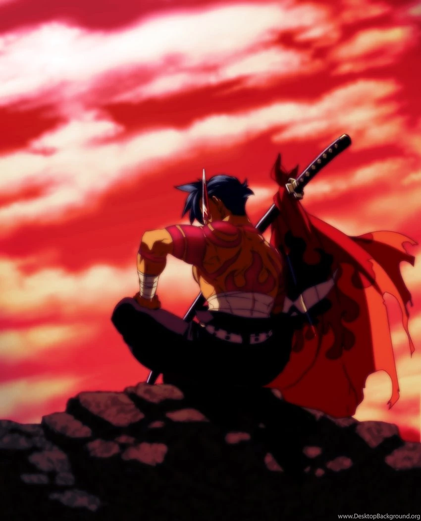 Download Flames Kamina Wallpapers 2387x1492
