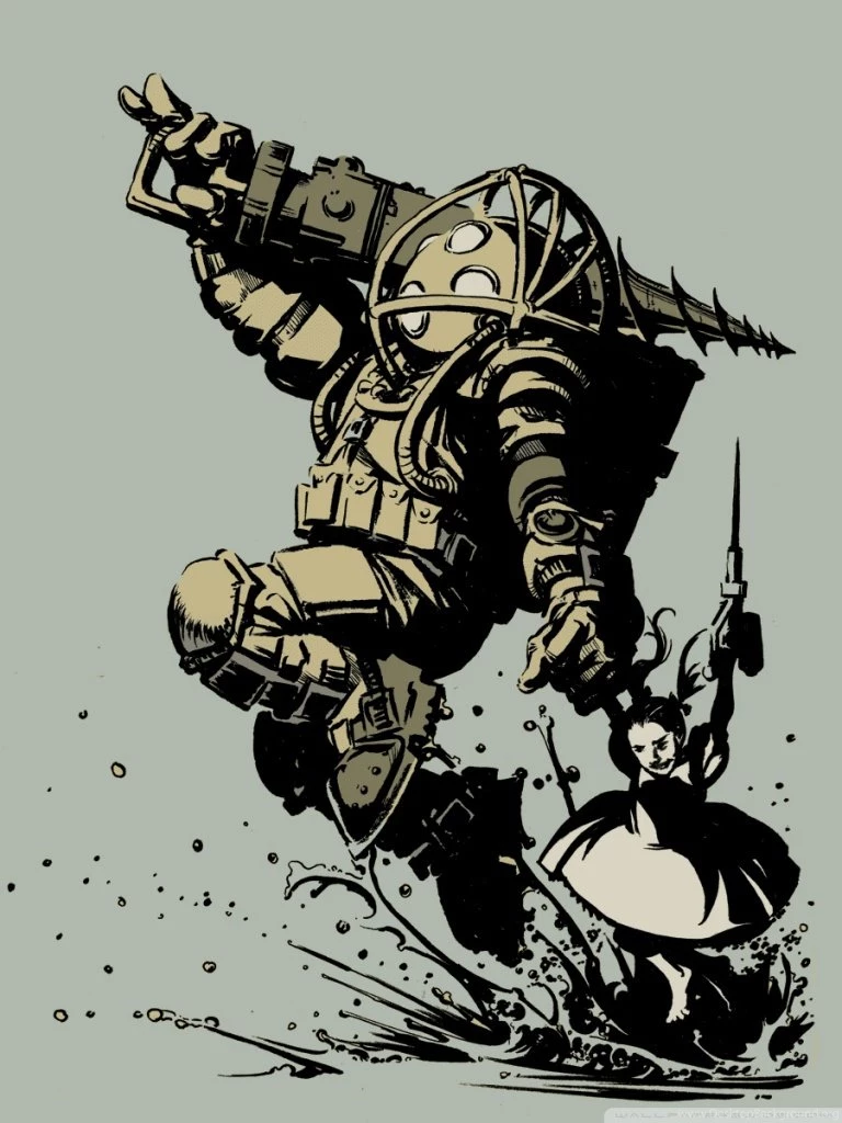 Big Daddy & Little Sister HD Desktop Wallpapers : Widescreen : High ...