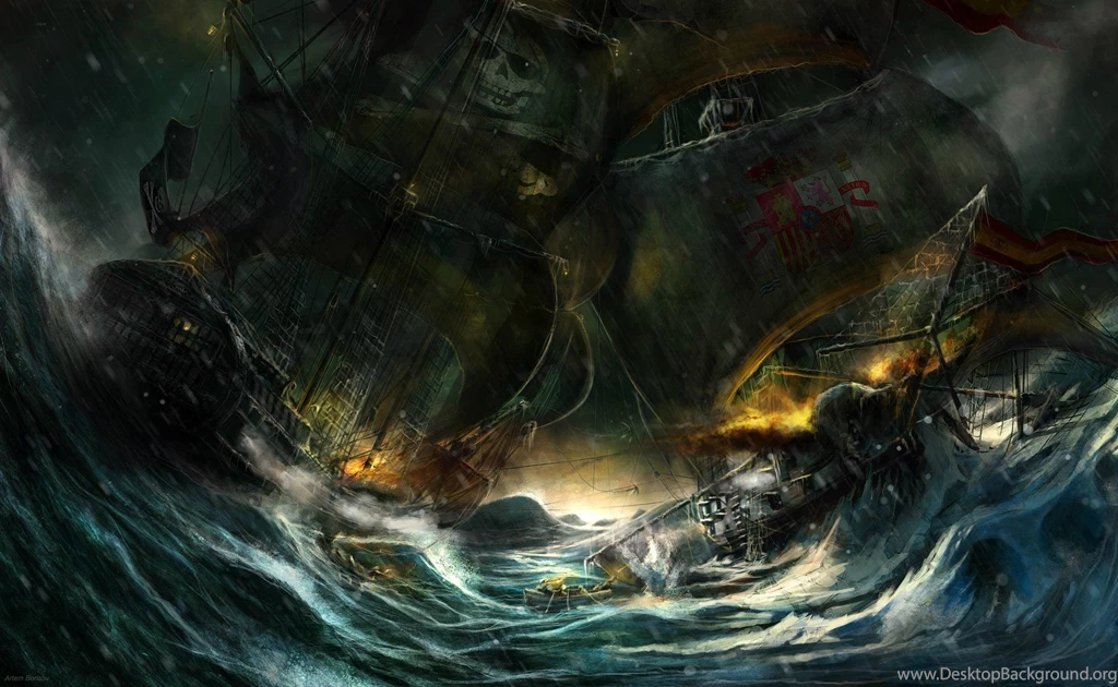 Wallpapers Pirates Ships Sailing Fantasy Image