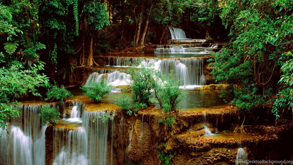 Wallpapers Waterfalls Multiple Waterfall Water Nature 1920x1080 ...