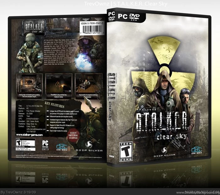 S.T.A.L.K.E.R. : Clear Sky PC Box Art Cover By TrevOwnz