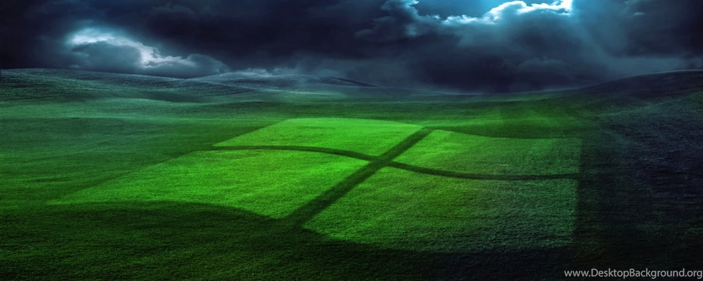 Download Wallpapers 2560x1024 Windows, Field, Grass, Operating ...