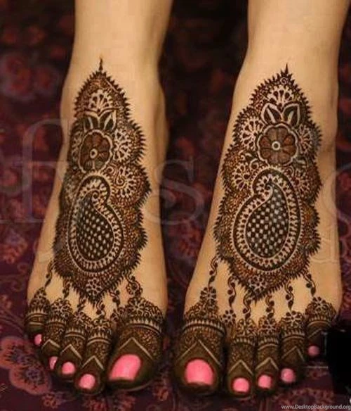 Beautiful Bridal Mehndi Designs For Feet & Legs 2015 Wallpapers ...