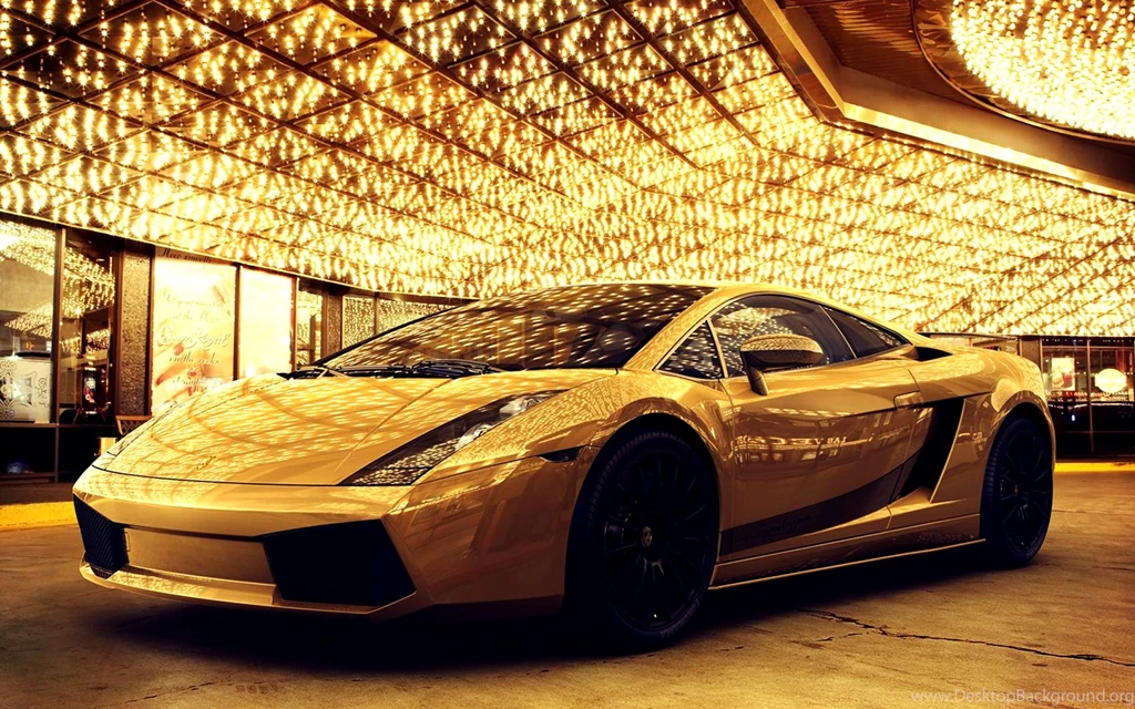 World No1 Luxury Car Lamborghini Aventador Gold   SportsCars20