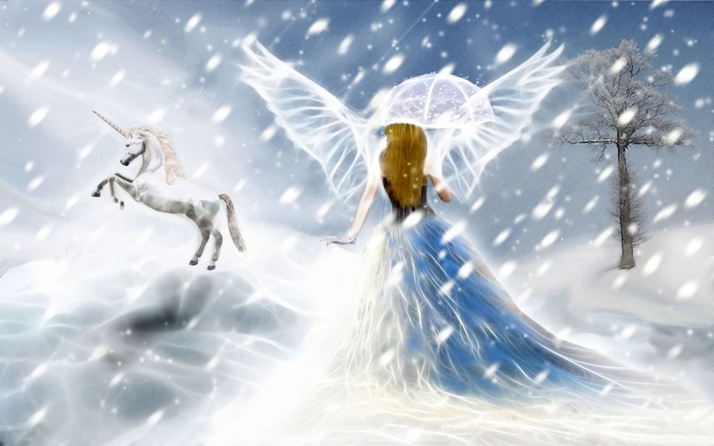Angel And Unicorn Desktop Backgrounds