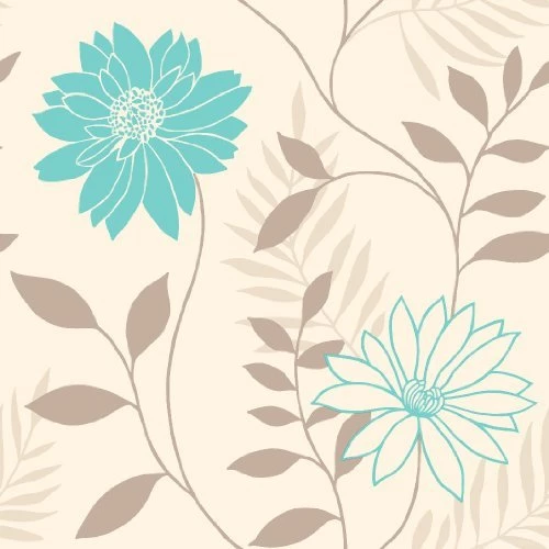 Teal Flower Wallpaper Images