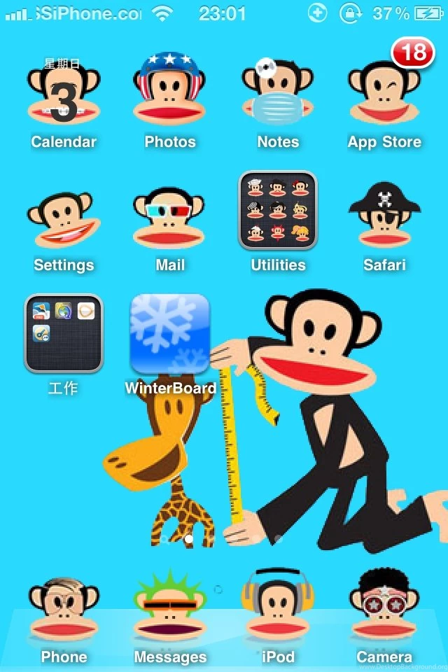Wallpapers Paul Frank Paulfrank Hd Iphone Theme For Free 640x960 ...
