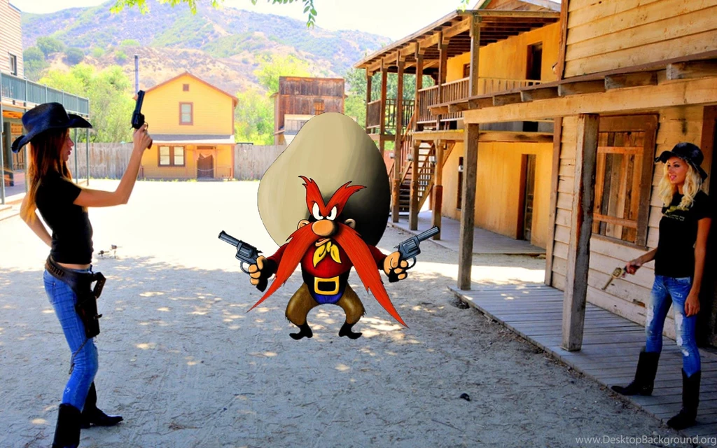 Yosemite Sam Vs 2 Cowgirls (