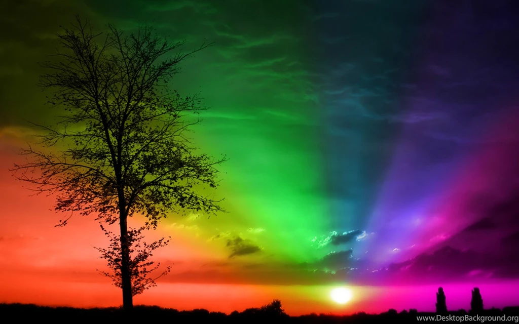 Free HQ Rainbow Sunset Wallpapers Free HQ Wallpapers
