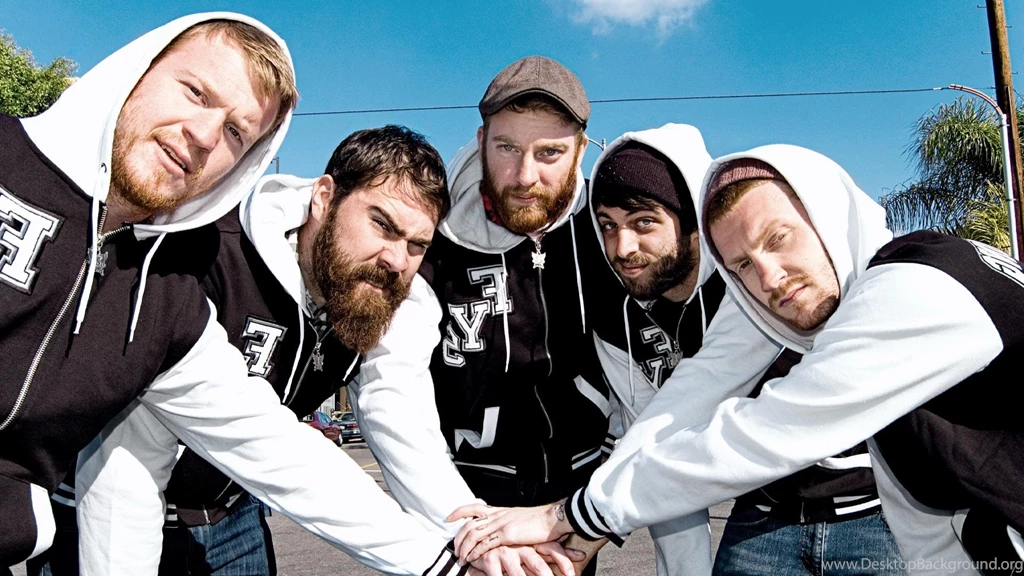 Four Year Strong Sunlight Smocks Band Team