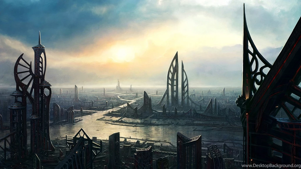 High Resolution Amazing Fantasy Sci Fi City Wallpapers HD 21 Full ...