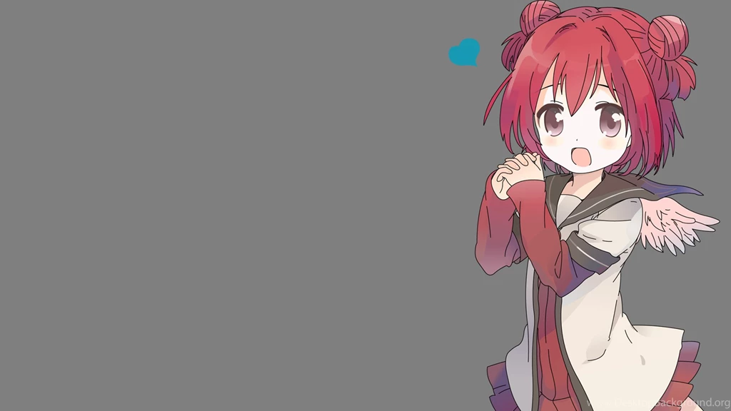 Yuri Yuri Anime Character On A Gray Backgrounds Wallpapers And ...