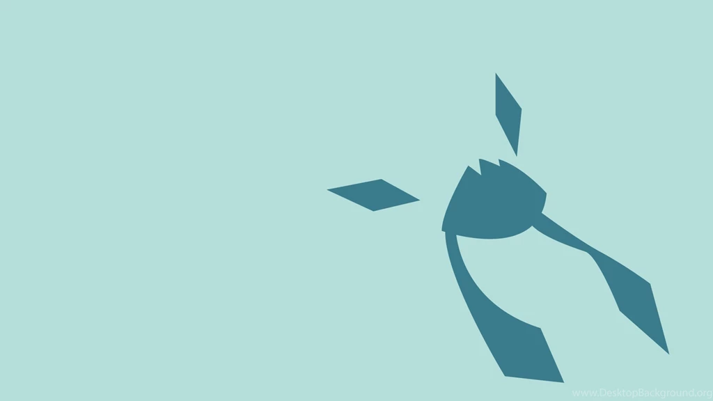 Glaceon, Minimalism, Light Blue Backgrounds HD Wallpapers