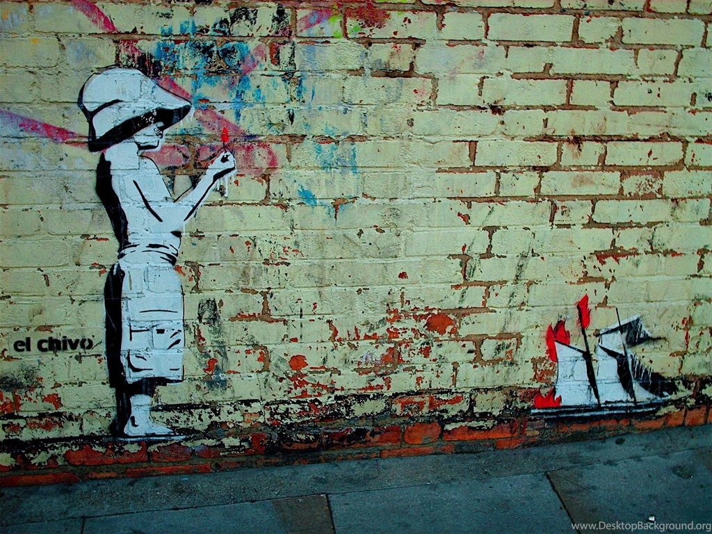 Download The Banksy Burning Boat Wallpaper, Banksy Burning Boat ...