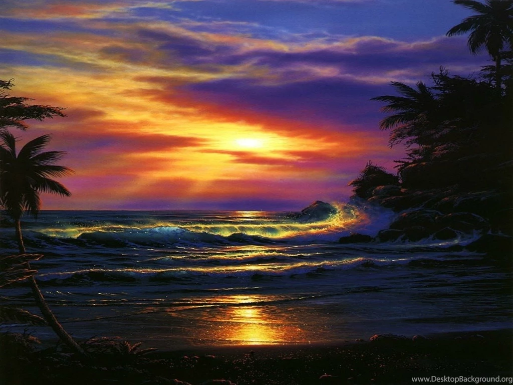 Wallpapers Waves Free Jamaica Fantasy Beach Clouds Ocean Sky ...