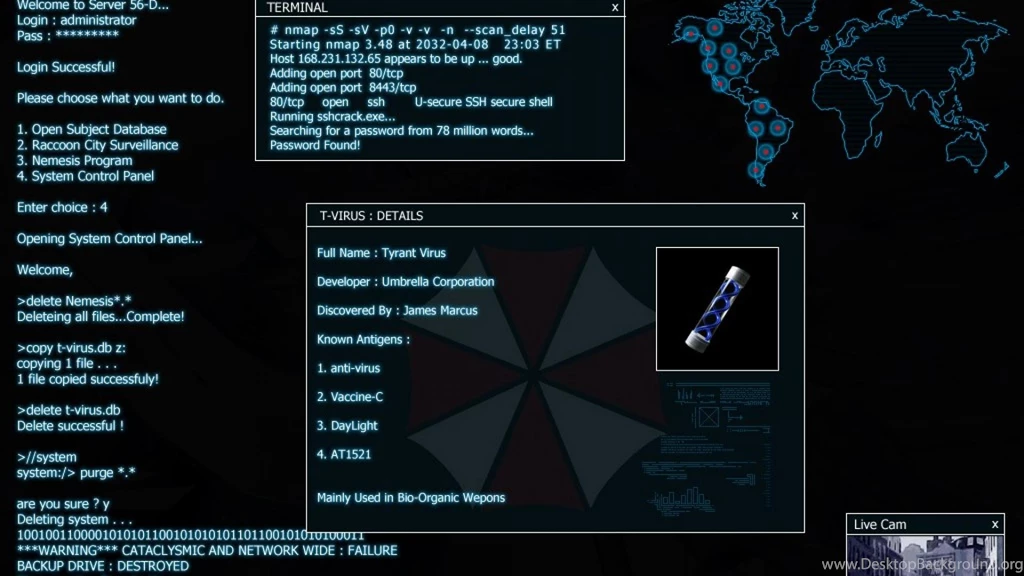 Video Games Logo Movies Resident Evil Umbrella Corp HD Wallpapers ...