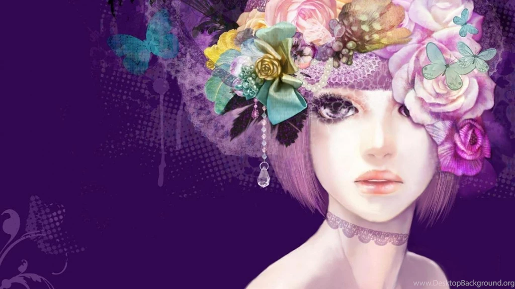 Butterfly Girl 1222025 Wallpapers   (