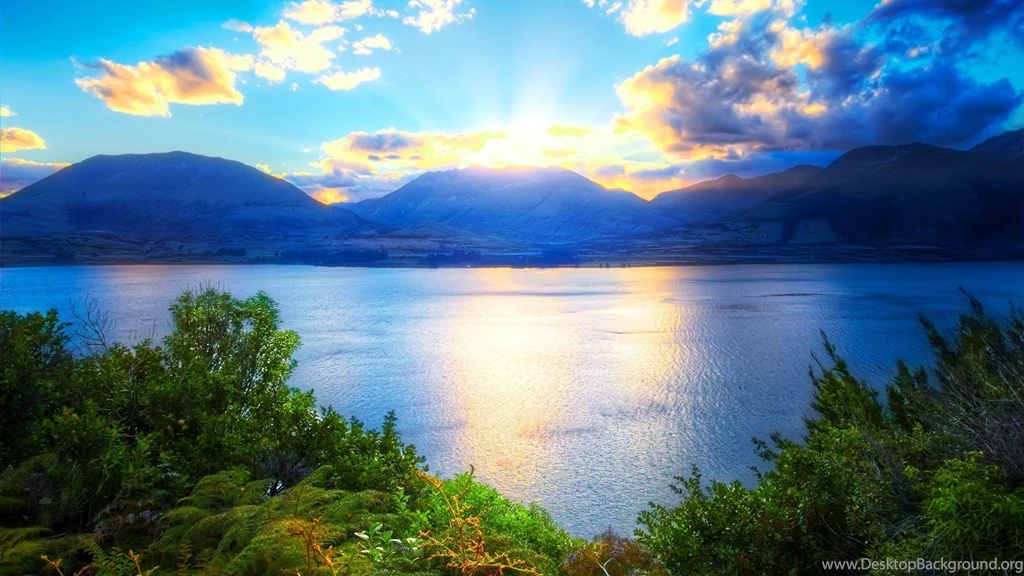 Mountains Sunlight Clouds Beautiful Natural Scenery Wallpapers ...