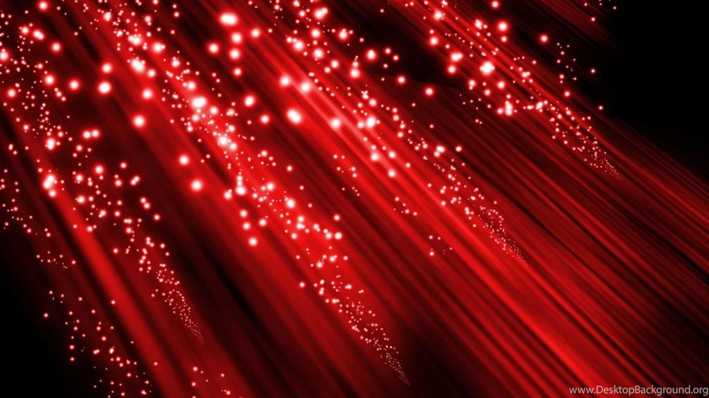 Red Lights Lines With Stars In Dark Space