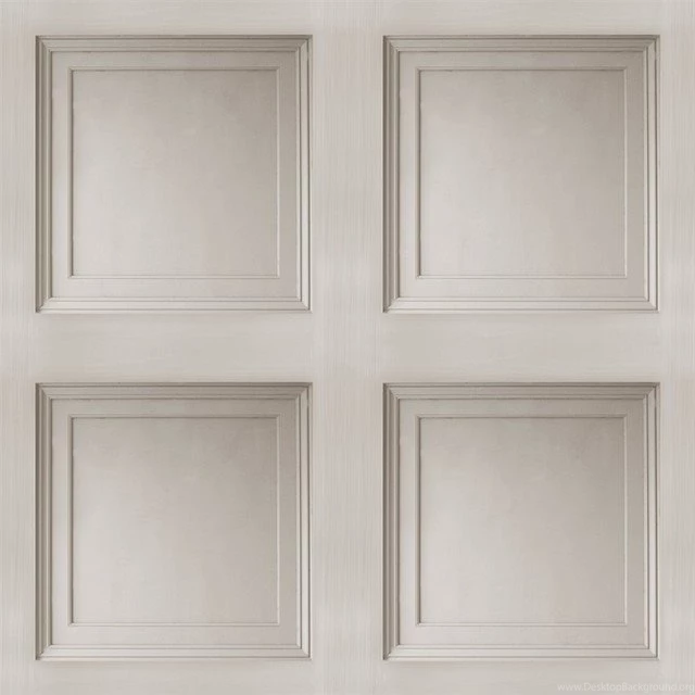 Contemporary 3D Faux Paneling Architectural Warm Gray Wainscot ...